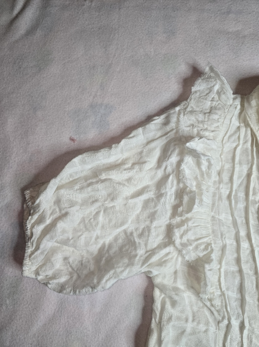Free People White Textured Mini Dress - Picture 6 of 12